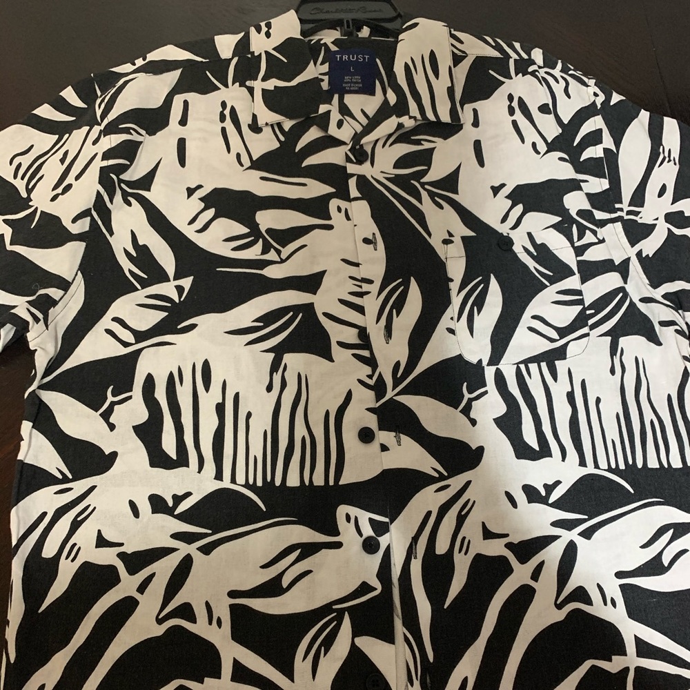 Two piece matching print suit size Large